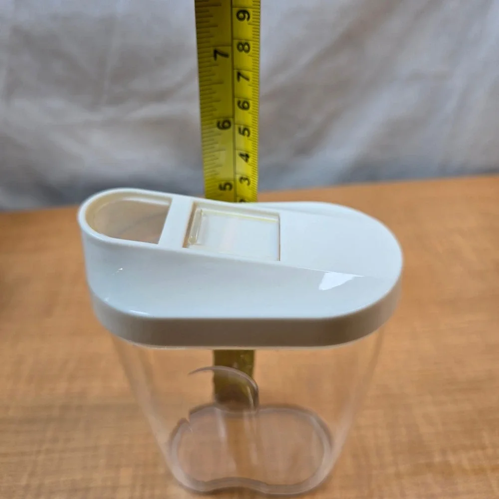 Clear plastic pour spout containers 3 sizes nuts seeds candy cereal sugar spices